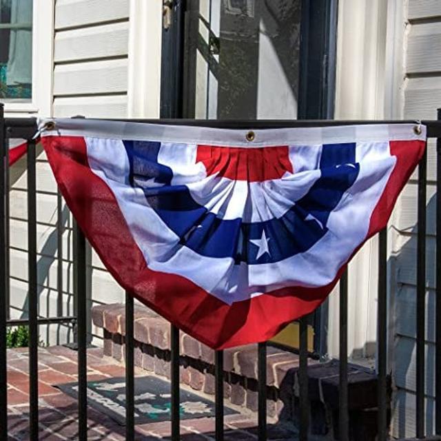 Valley Forge® American Fan Flag 1.5' x 3' Polycotton Sentinel® 100% Made in U.S.A. Stars a... – by NBO LLC on TurtlesEgg Marketplace